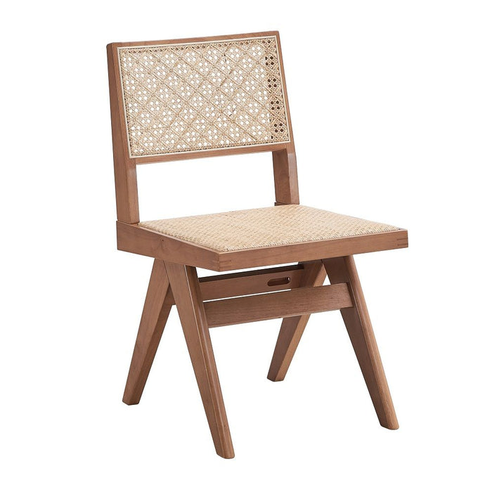 Velentina - Side Chair Set of 2) - Rattan & Natural