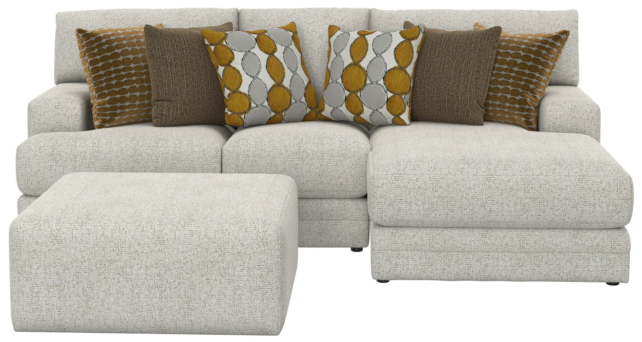 Tori - Sectional With Comfort Coil Seating, Cocktail Ottoman And Accent Pillows Included