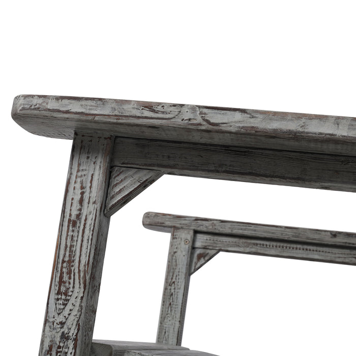 Oversized Porch Rocker Chair With Wide Seat And Tall Backrest