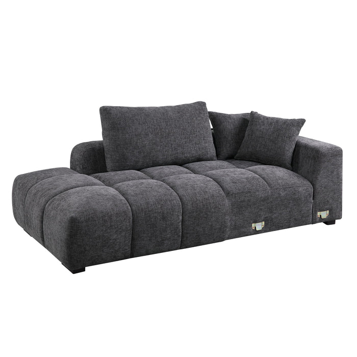 Chosen - Sectional Sofa With Toss Pillows And Chaise