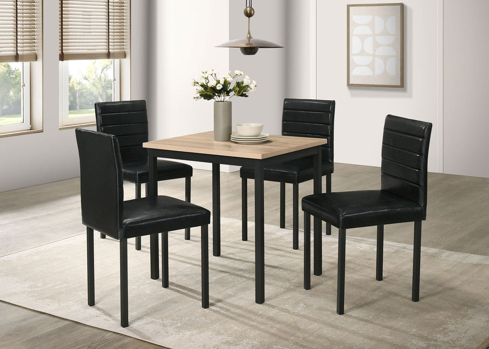 Garza Space Saving Rectangular Dining Table Greige Oak