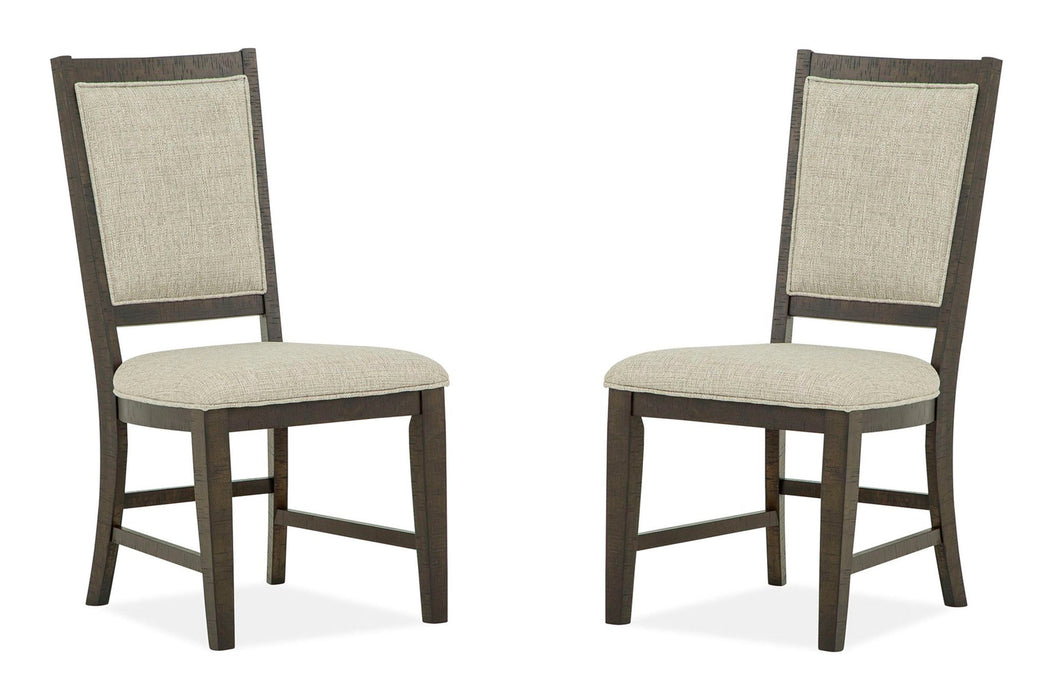 Westley Falls - Step Up Side Chair With Upholstered Seat & Back (Set of 2) - Dark Brown
