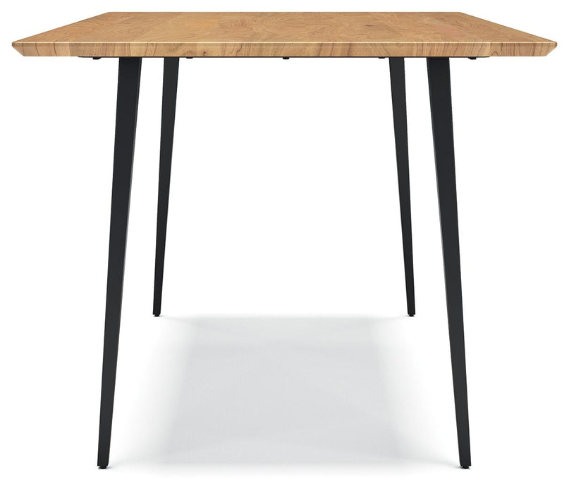 Gretlynn - Rectangular Dining Room Table - Black / Natural
