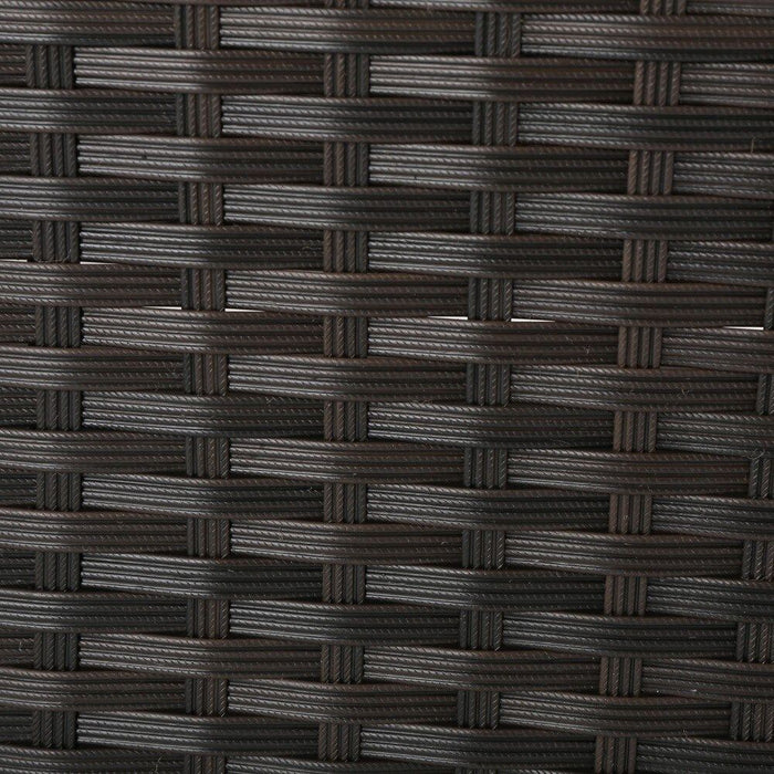 Santa Cruz - 8 Piece Outdoor Sectional Set - Dark Brown