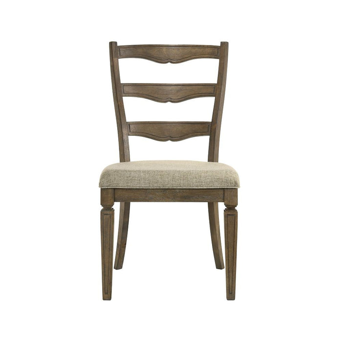 Parfield - Side Chair (Set of 2) - Fabric & Weathered Oak