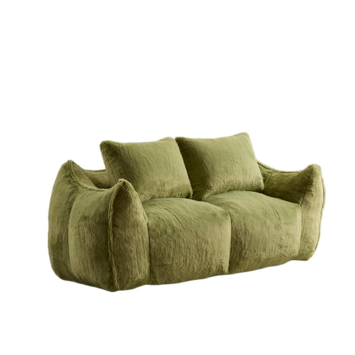 Giant Bean Bag Couch, Ultra Soft Fluffy Loveseat For Living Room