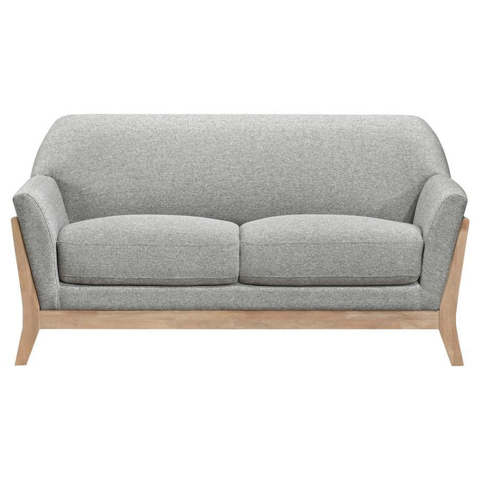 Vaughn - Fabric Upholstered Flared Arm Sofa Set