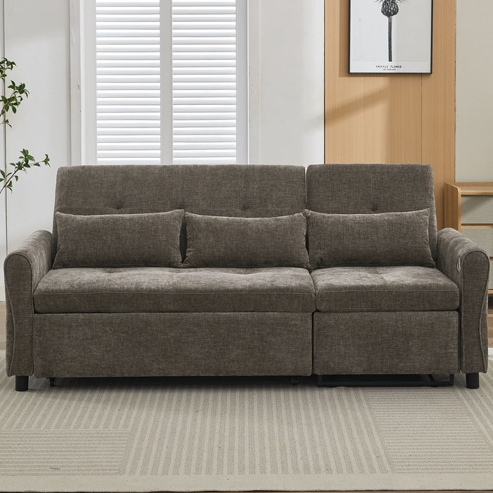 3 Seater Sofa Bed And Reversible Recliner