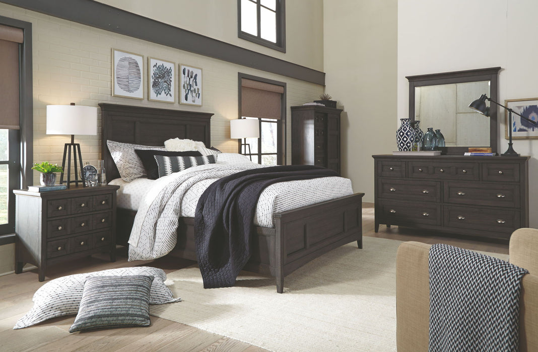 Westley Falls - Complete Panel Bed With Storage Rails