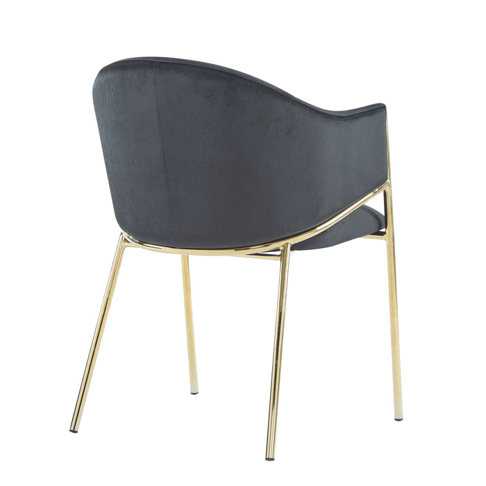 Modern Upholstered Dining Chair With Frame And