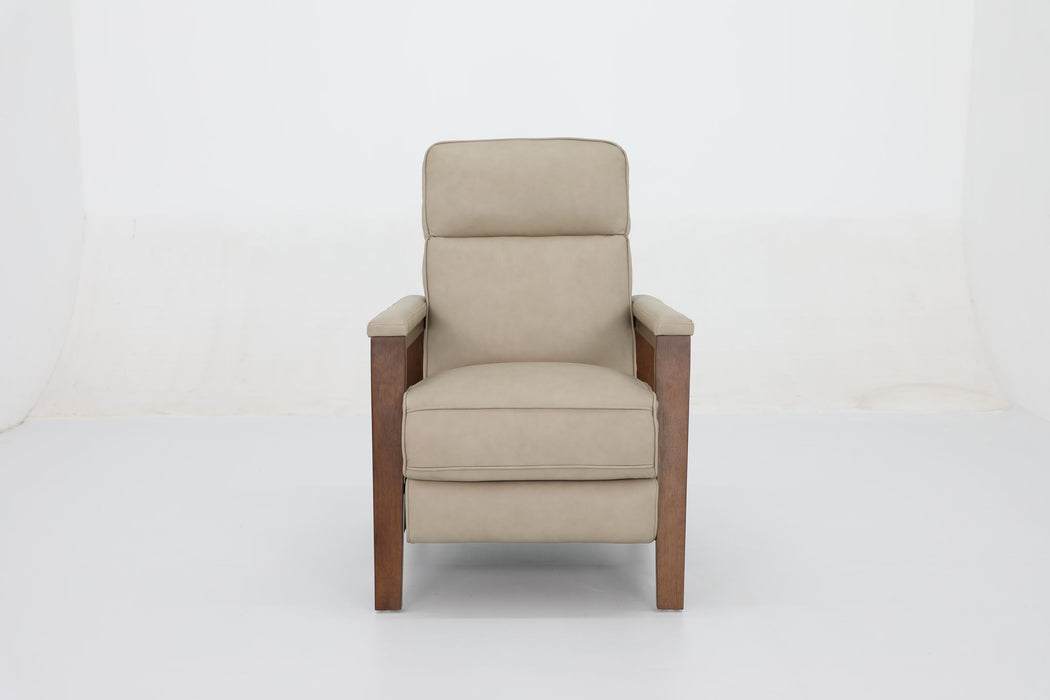 Ashland (B) - Recliner Push Thru The Arm - Cashmere-Stone