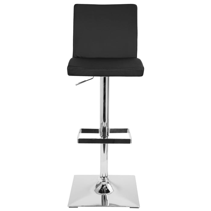 Captain - Contemporary Adjustable Barstool With Swivel - Black