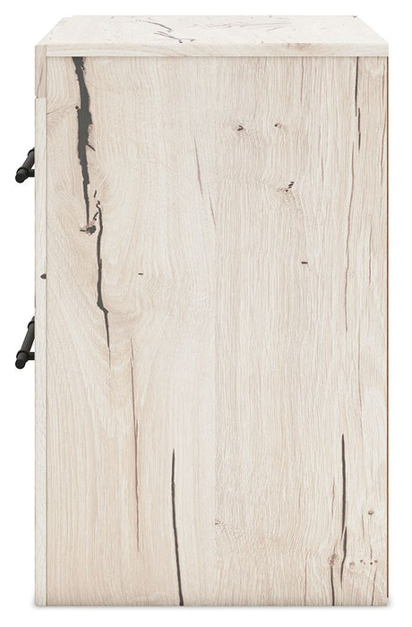 Lawroy - Two Drawer Night Stand - Light Natural