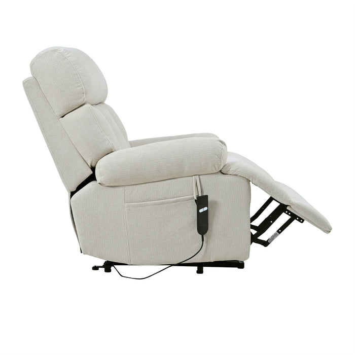 Oversized Power Lift Recliner Chai With Remote Control, Side Pocket, Spacious Seat