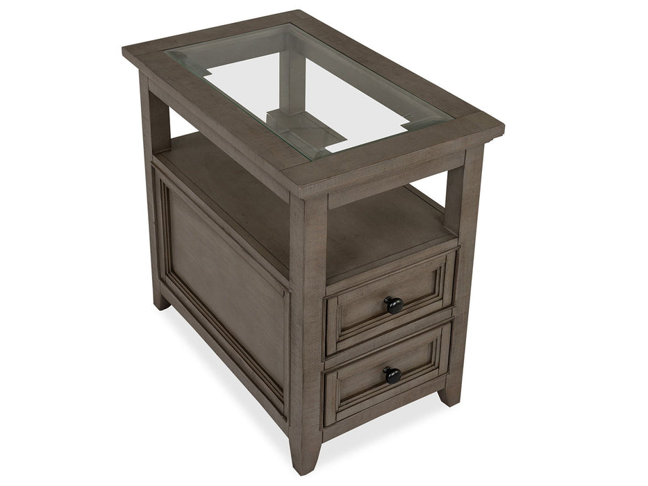 Paxton Place - Chairside End Table - Dovetail Gray