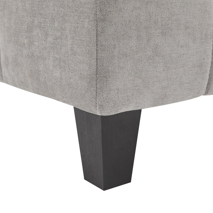 U-Shaped Sectional Sofa 103.5" Black Chenille Fabric Couch With Dual Chaise Lounges, Storage Pockets, Armrest Pillows