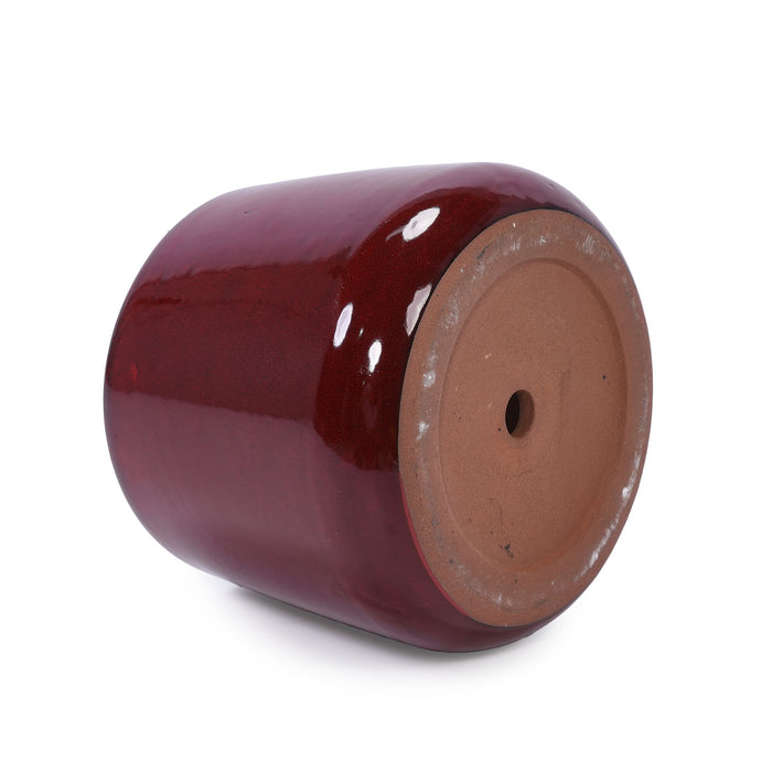 4 Pieces Planter Pot, Indoor Outdoor Flowerpot For Patio, Garden, Or Windowsills - Bean Paste Red