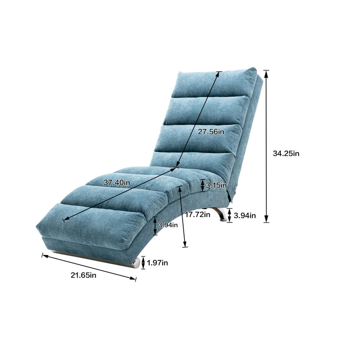 Massage Chaise Lounge Indoor With Remote Control, Ergonomic Electric Massage Lounger