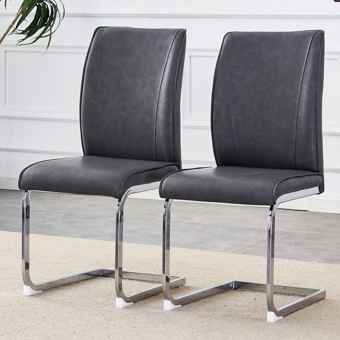 Luxury Simple Arch Chair, High Resilience With Metal Legs