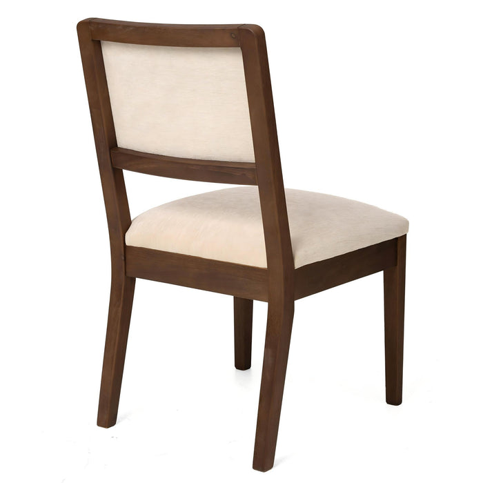 Compact Ergonomic Upholstered Side Chairs (Set of 2)