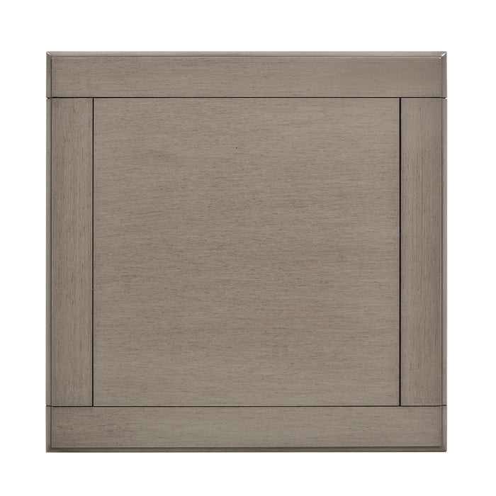 Dauphin - Storage Shelf Side Table - Gray Cashmere