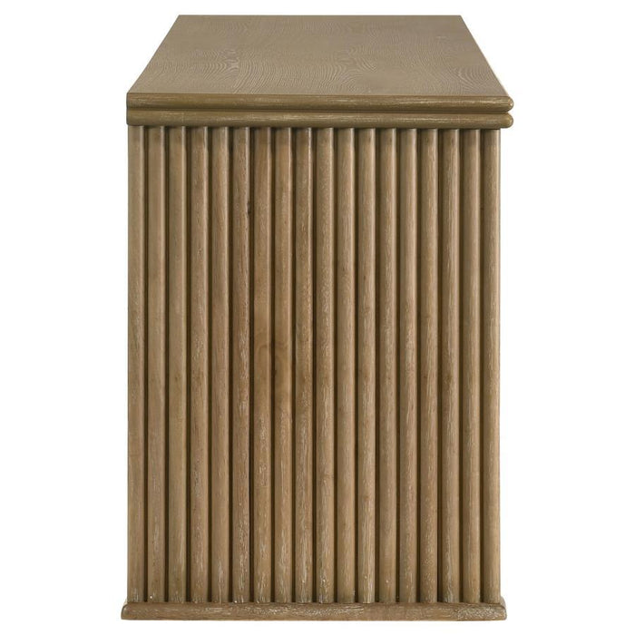 Adina - 70" TV Stand Media Console - Distressed Light Brown