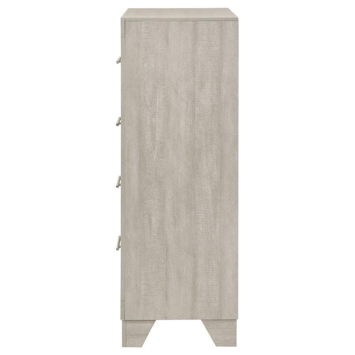 Trenton - 4-Drawer Bedroom Chest Of Drawers - Rustic Cream