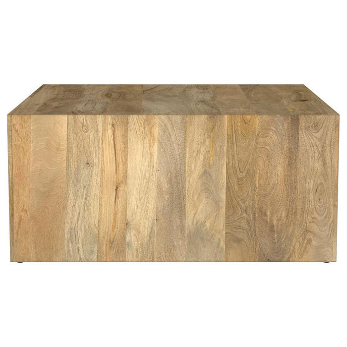 Benton - Square Solid Mango Wood Coffee Table - Natural