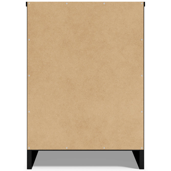 Finch - One Drawer Night Stand - 23" Height - Black