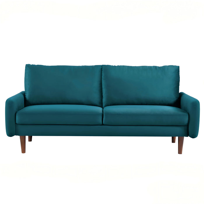 Upholstered Loveseat Sofa, 2 Seater Couch For Living Room Apartment
