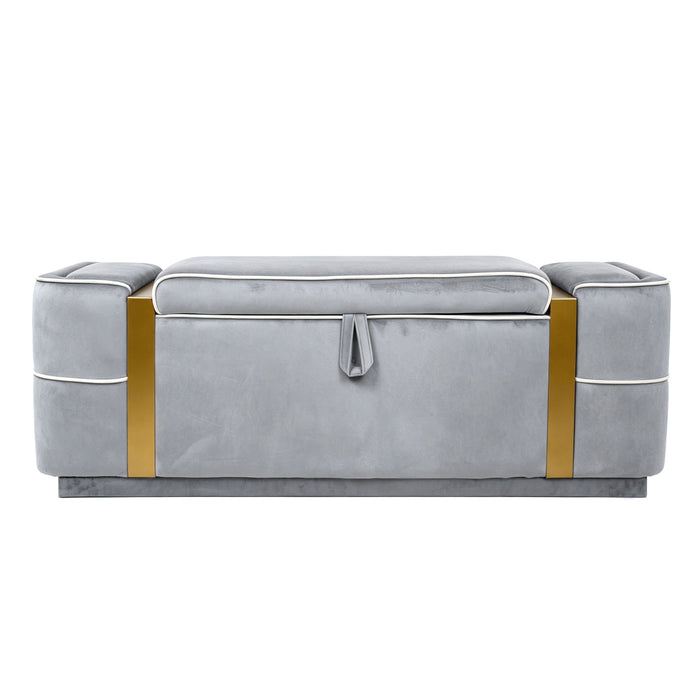 Storage Bench Upholstered Ottoman Bed End Bench With Lift Top Storage