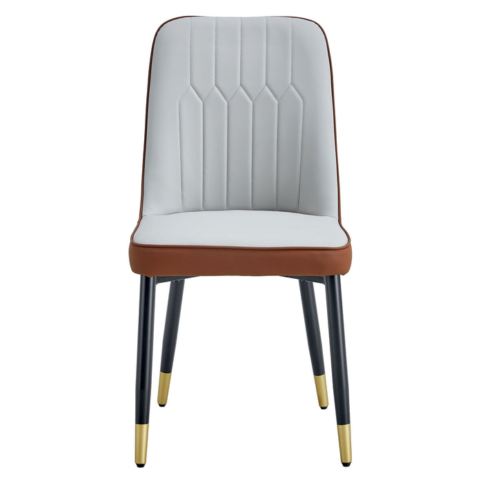 Modern Dining Chair With Metal Leg