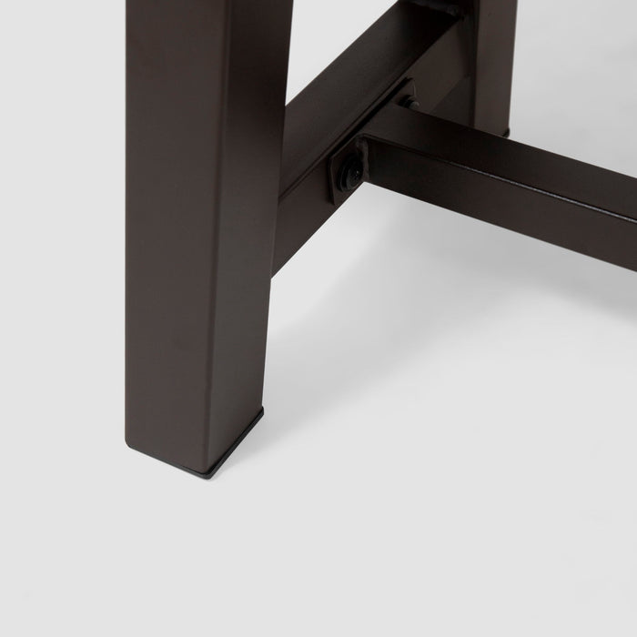 Outdoor 3 Piece Picnic Dining Set - Gray / Rustic Metal