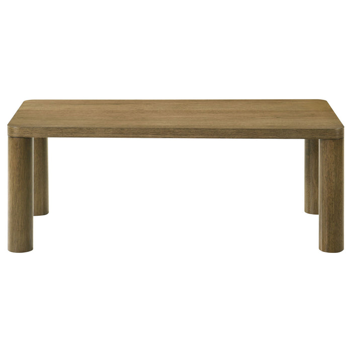 Castlewood 3-piece Cocktail Coffee Table Set Brown Oak