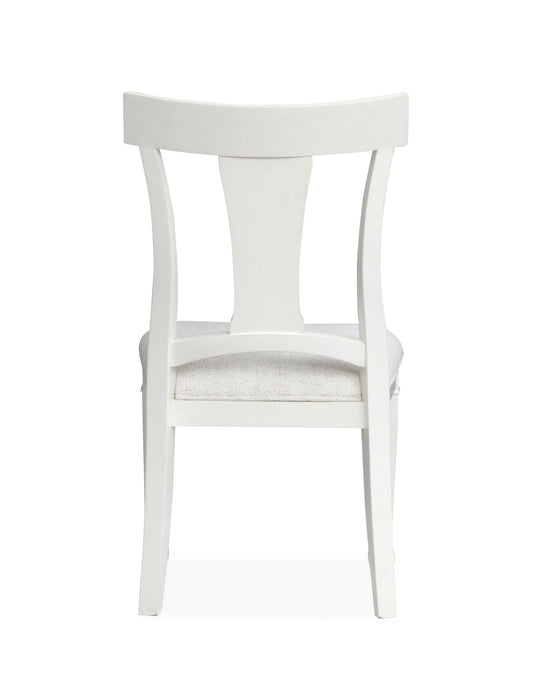 Kingston - Upholstered Side Chair (Set of 2) - Whisper White And Cerused Nutmeg