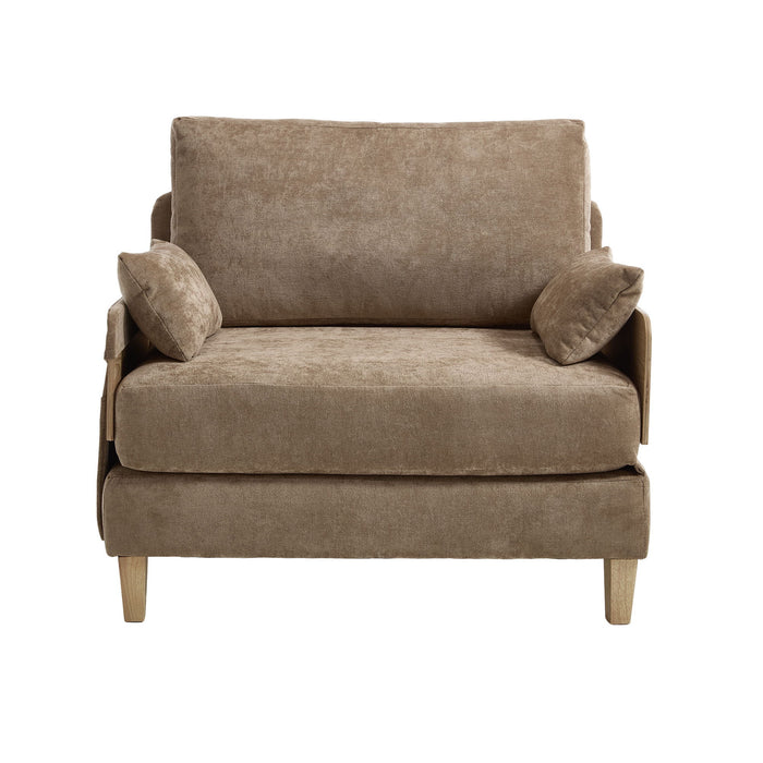 Mid Century Modern Foldable Sofa Bed, 3 In 1 Convertible Sleeper With 3 Pillows