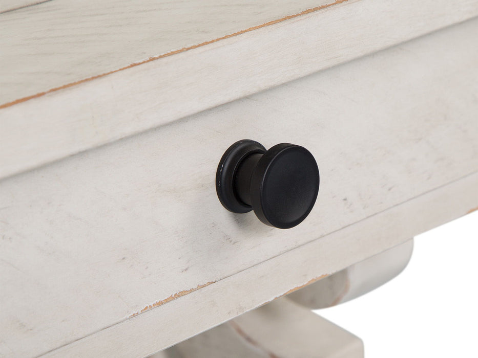 Bronwyn - Rectangular End Table - Alabaster