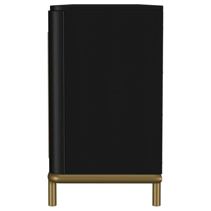 Arini - Rattan Cane 2-Door TV Stand Media Console