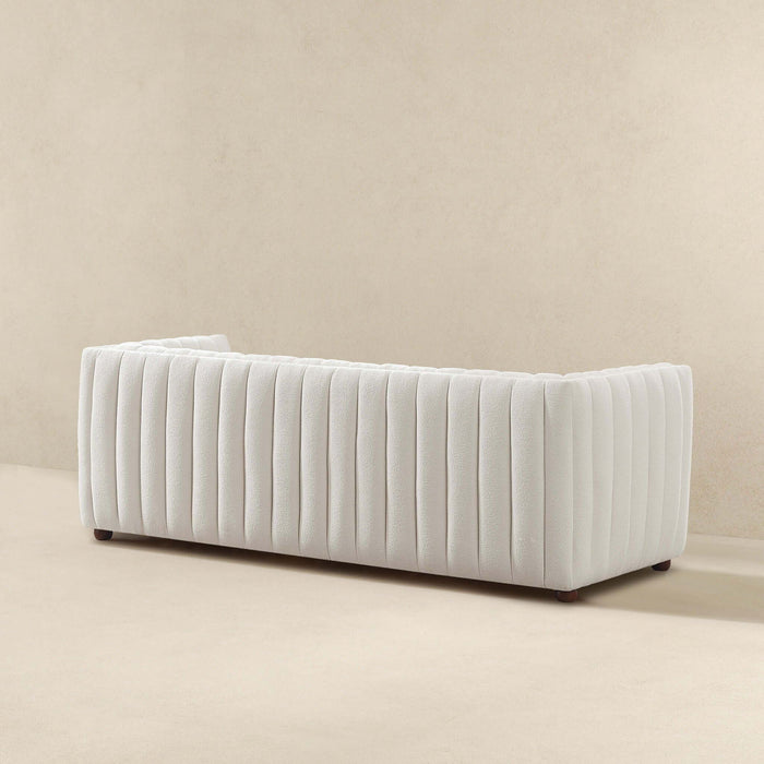 April - Mid-Century Modern Luxury Tight Back Boucle Couch