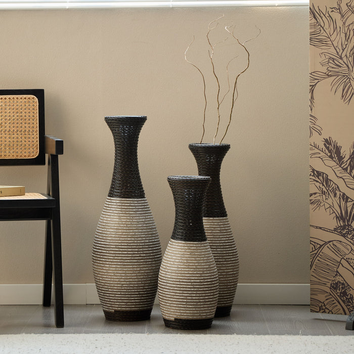 Designer Floor Vases, Large Vases For Home Decor Flooring (Set of 3)