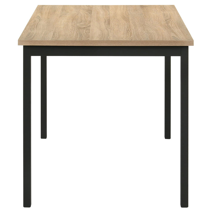 Garza 5-piece Rectangular Dining Table Greige Oak
