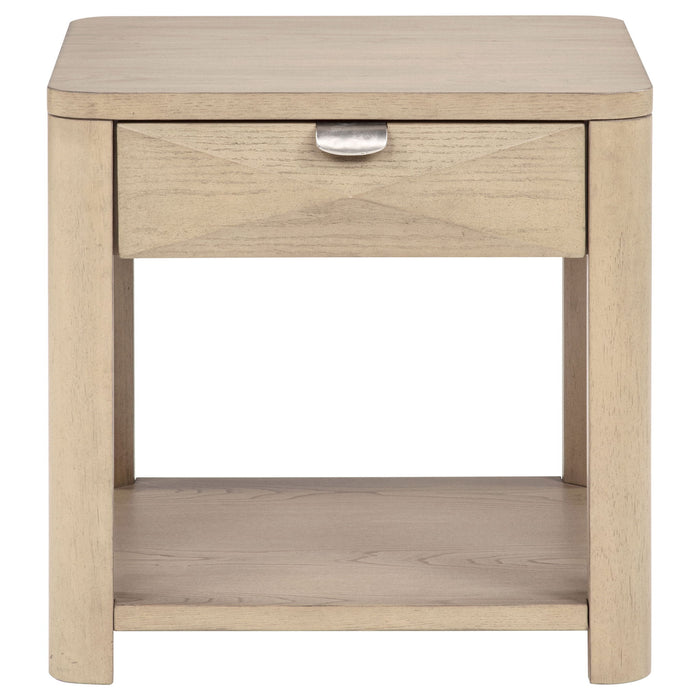 Marcelo 2-piece Coffee Table Set with Storage Light Elm