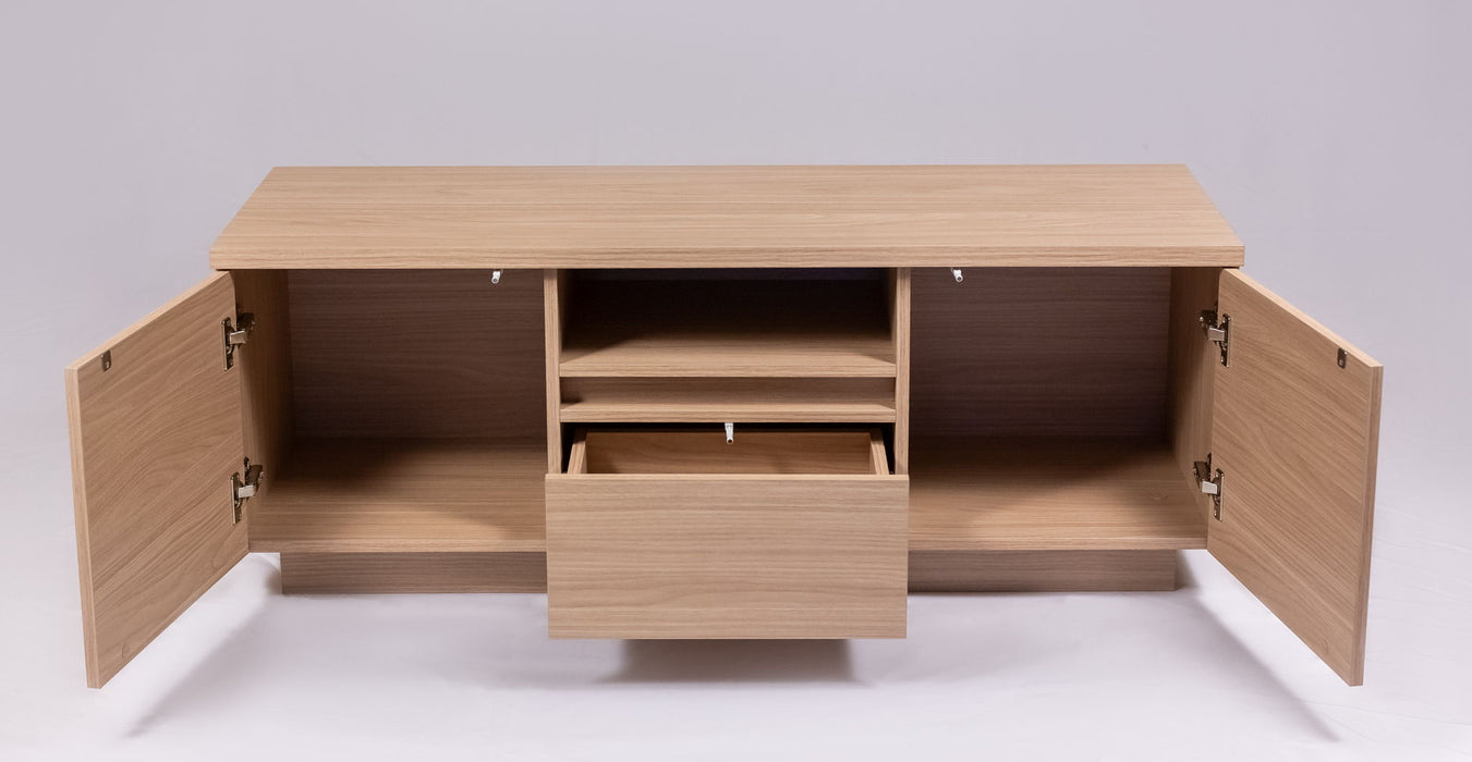TV Stand For TVs Up To 50" With 1 Drawer And 2 Doors - Walnut