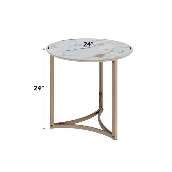 Aziz - Sintered Stone Top Round Coffee Table