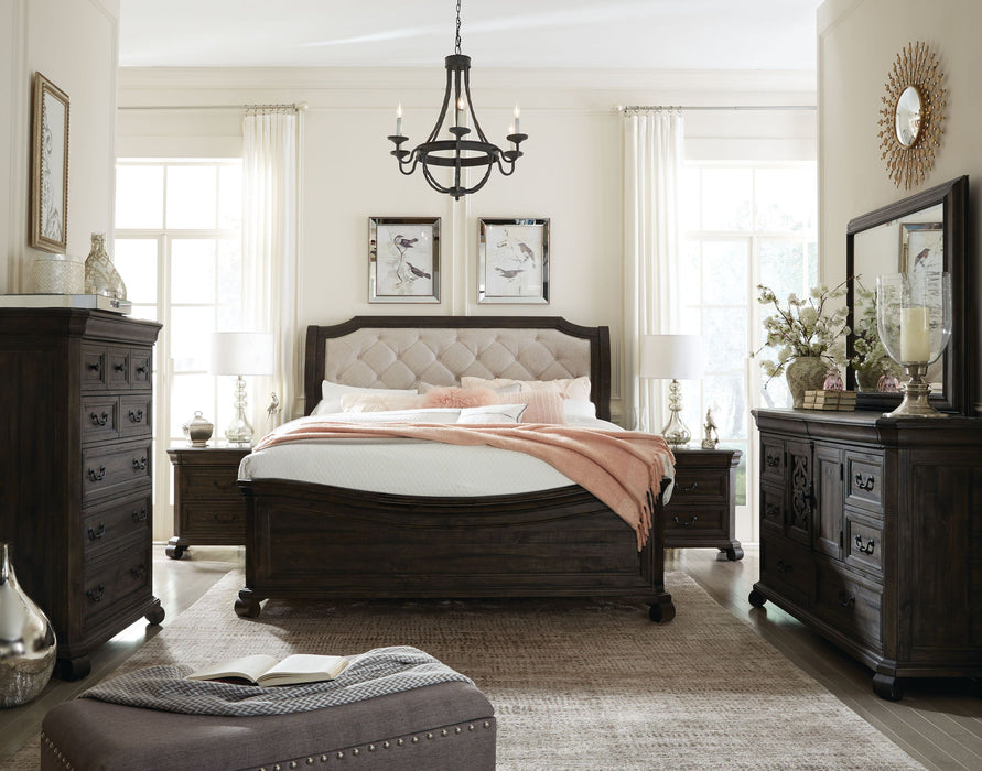 Bellamy - Complete Sleigh Bed With Shaped Footboard