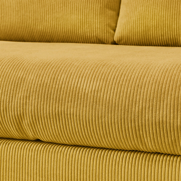 Convertible L Shaped Sleeper Sofa Bed With Reversible Chaise And Storage