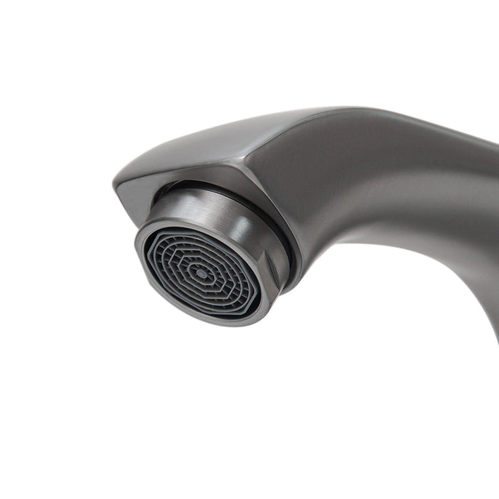 Modern Freestanding Bathroom Vanity With Ceramic Sink, Hot And Cold Faucet, 1 Door Cabinet & Open Shelf