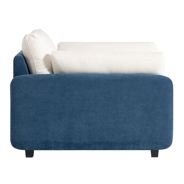 Oversized Single Sofa Chair Wide And Deep Seat, Modern Upholstered Comfy Blocking Couch Lounge With Pillows