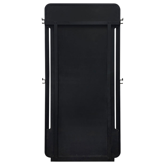 Leandro 76-inch Full Length Floor Mirror Burnished Black