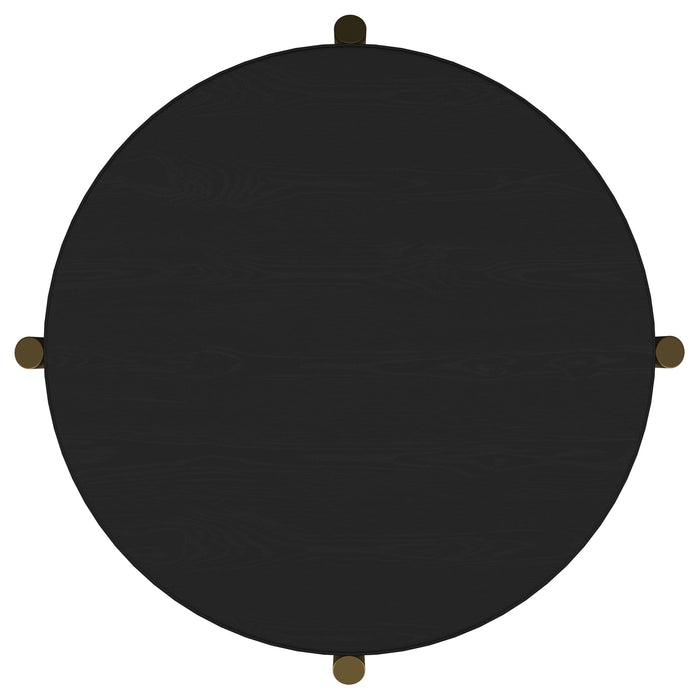 Benson - Round Table With Storage Shelf